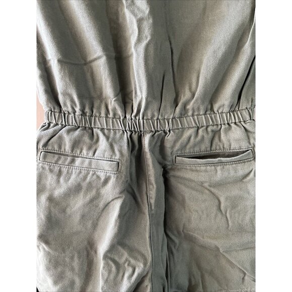 GAP Kids Romper Cotton Lyocell Green Utility Girls Size XL Elastic Waist - Picture 7 of 11